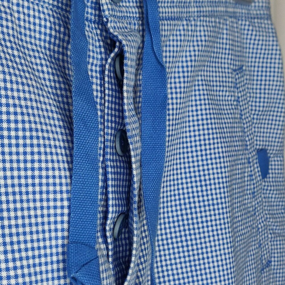 Vintage Ralph Lauren Womens Shorts Sz 6 Blue White Check Gingham Drawstring - Picture 3 of 6